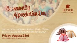 berrien springs community appreciation day august 23rd | Honor Credit Union