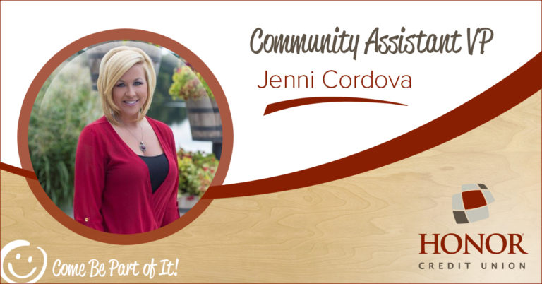Jenni Cordova announced a Community Assistant Vice President at Honor