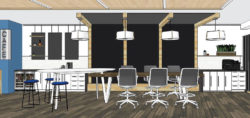 a rendering of the inside of honor credit union's downtown kalamazoo connect center, which will feature meeting and collaboration space | Honor Credit Union