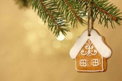 get a home equity line of credit with a rate as low as 1.99% APR from honor credit union; photo of gingerbread house ornament on a christmas tree | Honor Credit Union