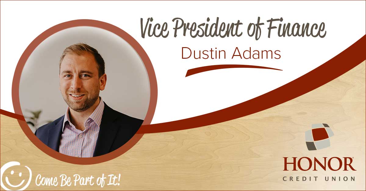 dustin adams is announced as vice president of finance