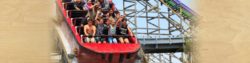 honor credit union members enjoy many benefits; photo of children and adults riding on a roller coaster | Honor Credit Union