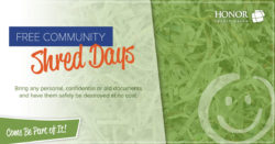text information about honor credit union free shred day events | Honor Credit Union