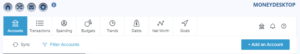 screenshot of the moneydesktop dashboard | Honor Credit Union