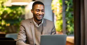 man on laptop | Honor Credit Union