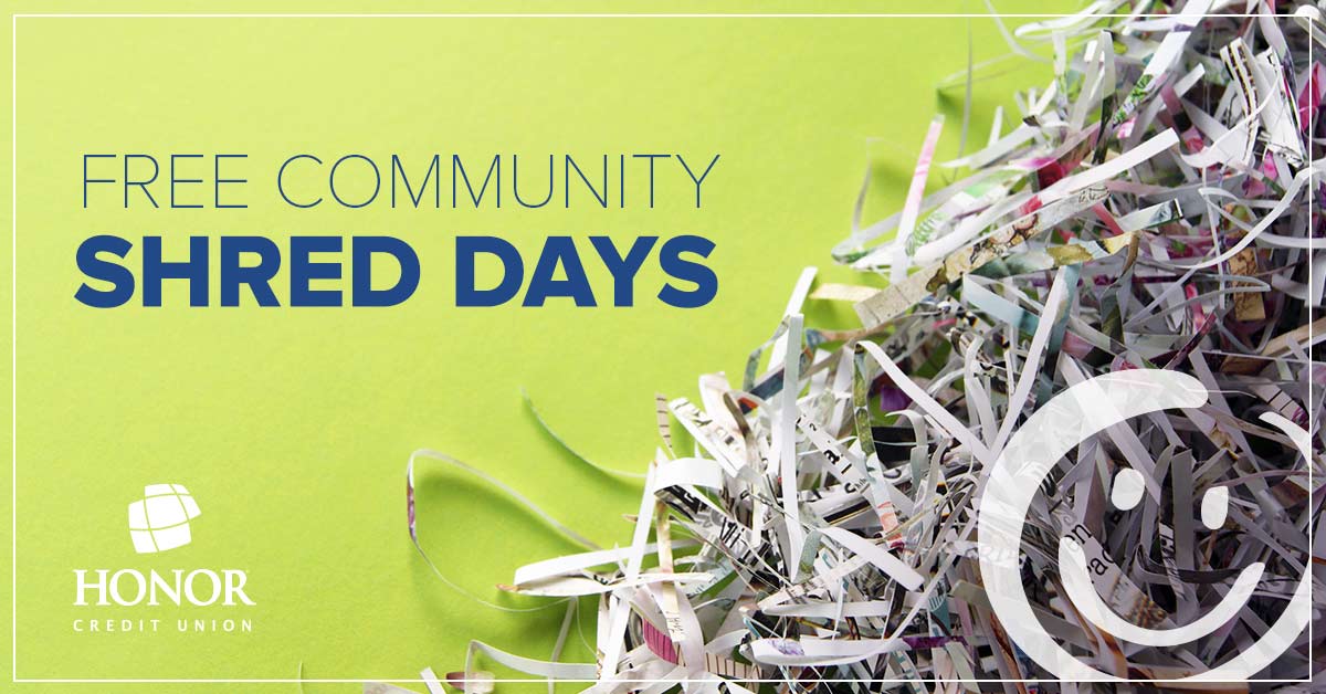 Honor Announces 2021 Community Shred Day Schedule Honor Credit Union
