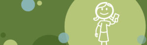image of a stick figure person waving on a green background | Honor Credit Union