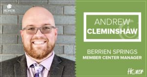 photo of berrien springs member center manager andrew cleminshaw | Honor Credit Union