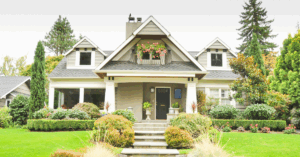 beautifully landscaped exterior image of a home | Honor Credit Union