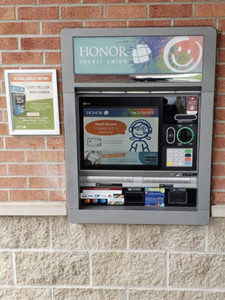 photo of an honor credit union atm live teller machine | Honor Credit Union