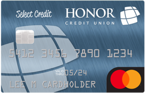 image of an honor credit union select credit card