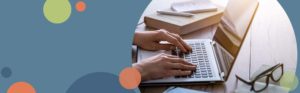 photo of a person's hands typing on a laptop | Honor Credit Union