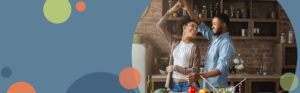 photo of a man and woman dancing together in a kitchen | Honor Credit Union