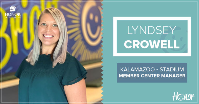 photo of honor credit union kalamazoo stadium drive member center manager lyndsey crowell