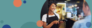 female worker smiling at a customer | Honor Credit Union