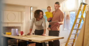 family working on a home improvement project | Honor Credit Union