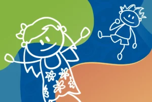 two stick figure kids playing | Honor Credit Union