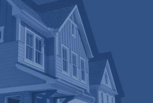 image of a house with a blue color overlay | Honor Credit Union