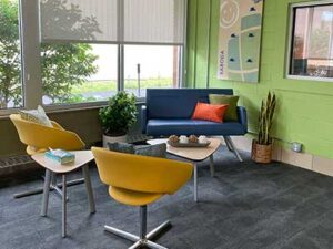 photo of the lobby of honor credit union's baroda member center | Honor Credit Union