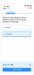 Screenshot of Zogo sample question | Honor Credit Union