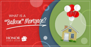 red, blue and green background with a house | Honor Credit Union