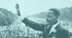 photo of martin luther king junior waving at a crowd during a speech in washington d.c. | Honor Credit Union
