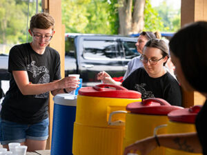 honor team members at a buchanan community event | Honor Credit Union
