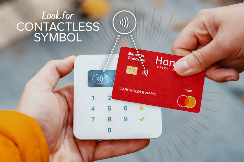 image showing how to use a contactless card as a payment method