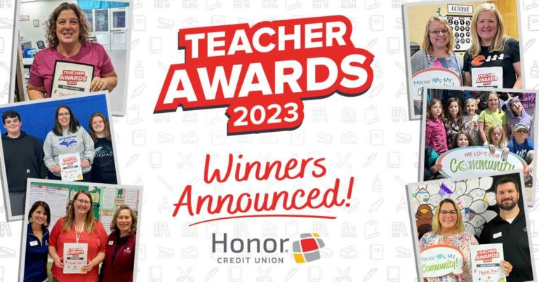 Teacher Awards 2023 Winners Announced! Honor Credit Union