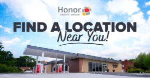 honor credit union buchanan location with text on image that says find a location near you | Honor Credit Union