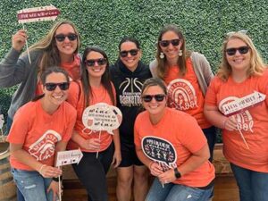 group of teachers at Round Barn Toast to Teachers | Honor Credit Union