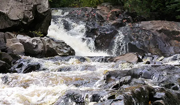 waterfall in the upper peninsula