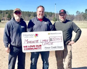 Check Presented to Marquette Little League | Honor Credit Union