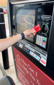 atm + video teller contactless card tap area
