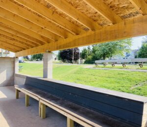 Negaunee Little League Dugout Construction | Honor Credit Union
