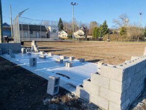 Negaunee Little League Dugout Construction | Honor Credit Union