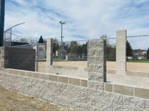Negaunee Little League Dugout Construction | Honor Credit Union