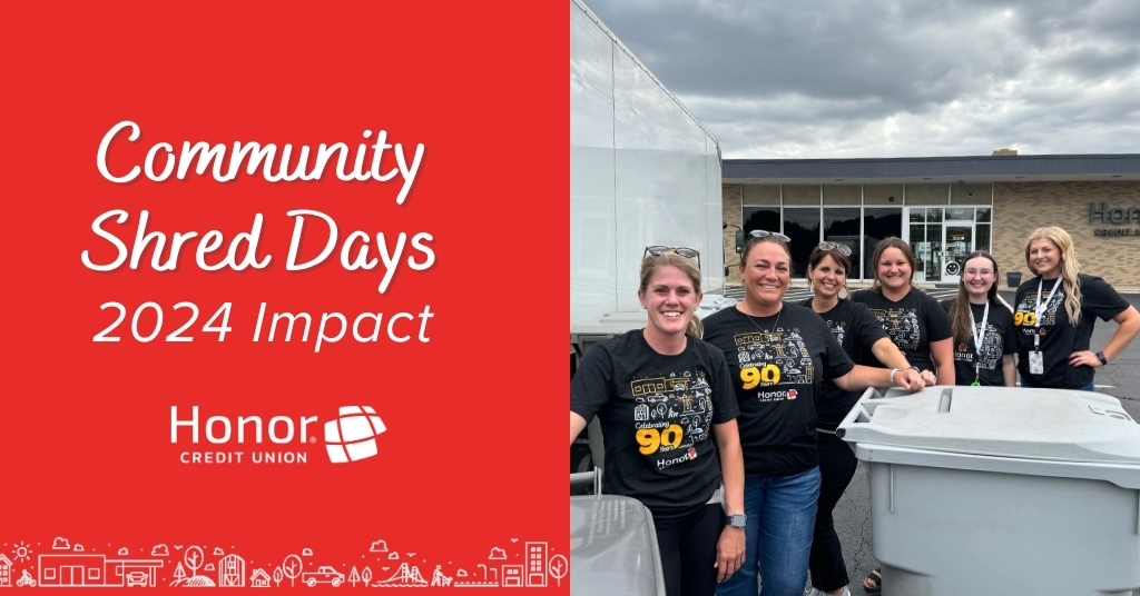 Community Shred Days 2024 Impact Honor Credit Union
