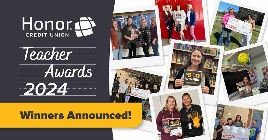 Honor Credit Union Teacher Awards 2024 Winners Announced