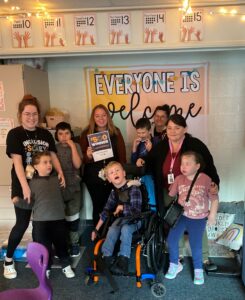 Teacher Awards Winner Brittany Danner from Montcalm Area with her students | Honor Credit Union