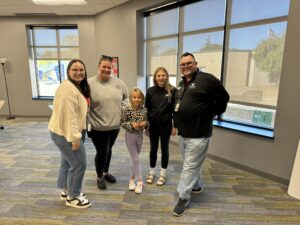 teacher awards winner of Wyoming with Honor team member and kids | Honor Credit Union