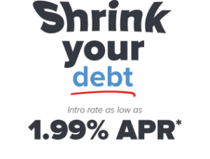 Shrink Your Debt intro rate as low as 1.99% APR | Honor Credit Union