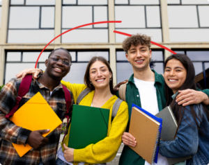 Smiling students promoting Honor scholarship | Honor Credit Union