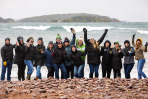 Honor staff volunteering at a beach clean up | Honor Credit Union