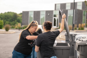 team members working a shred day event at Honor operations center | Honor Credit Union