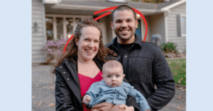 A photo of a husband and wife holding a baby | Honor Credit Union