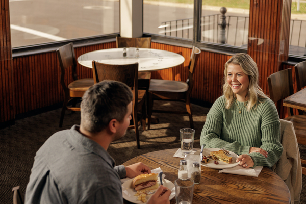 couple eating at a restaurant