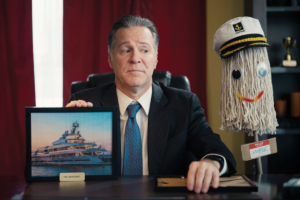 a lonely banker and his mop friend | Honor Credit Union