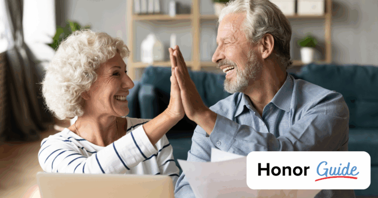 couple high fiving that they learned how to use their tax funds wisely