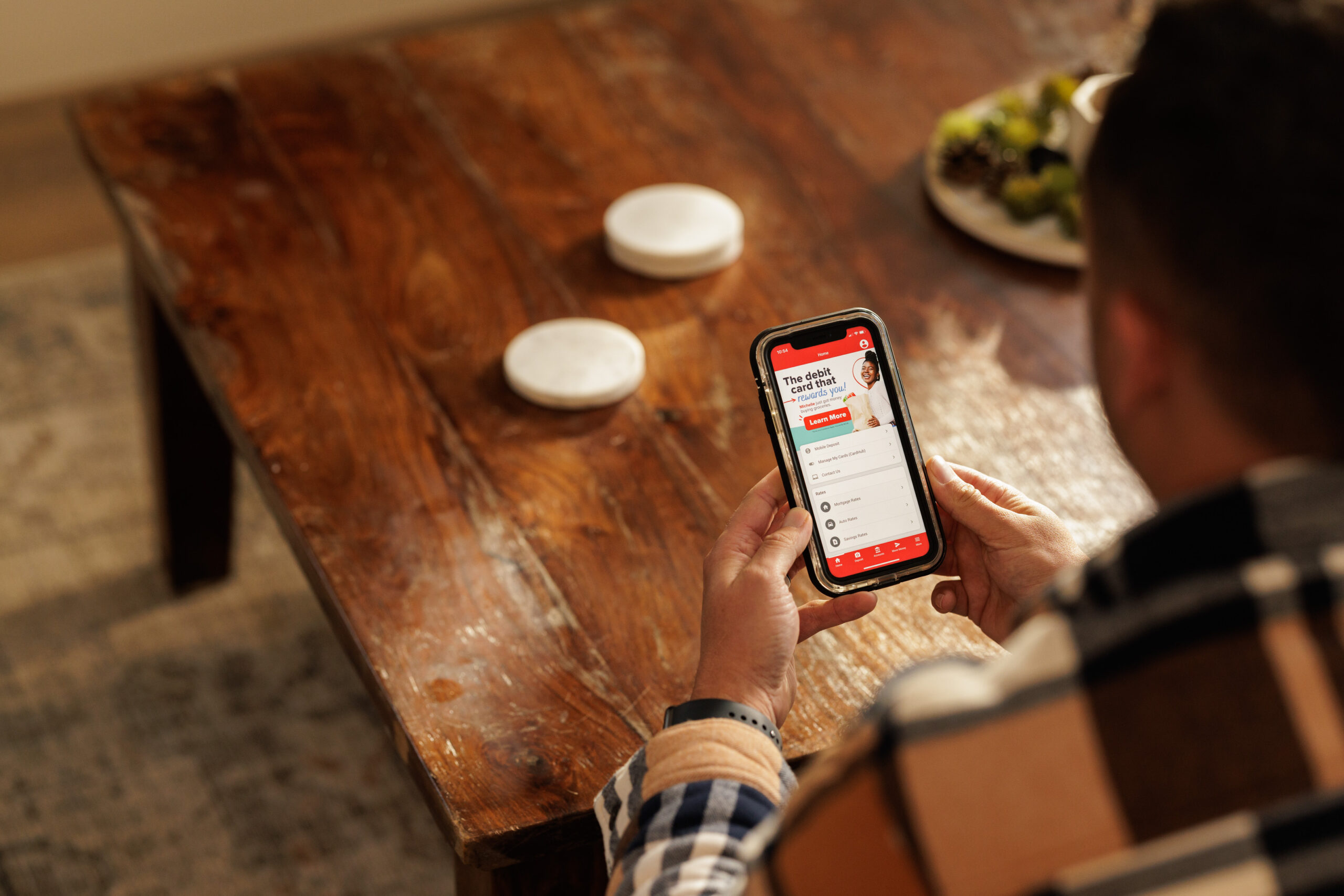 man using the Honor app